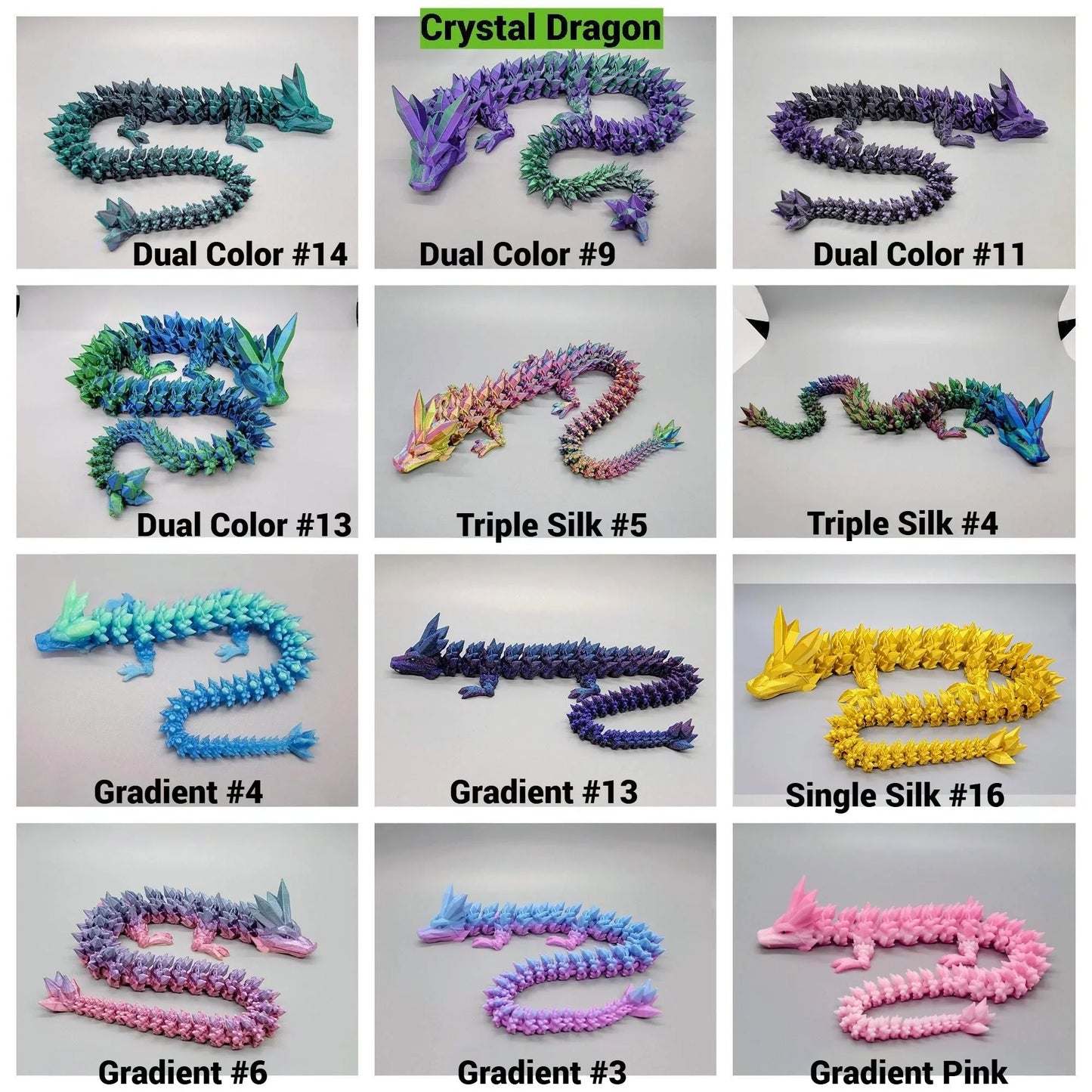 Articulated Crystal Dragons