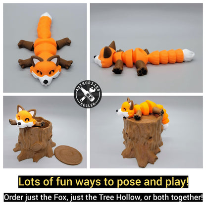 Articulated Fox & Arctic Fox with Hollow
