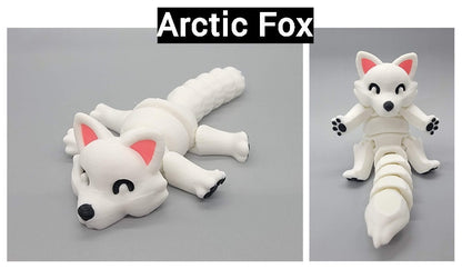 Articulated Fox & Arctic Fox with Hollow