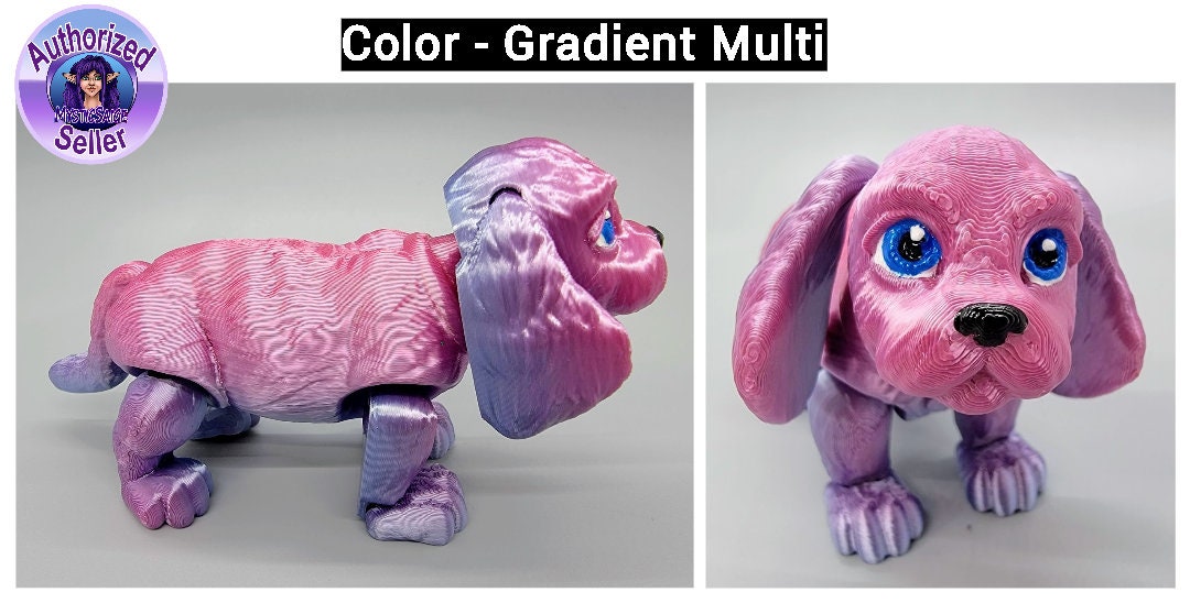 Articulated Cocker Spaniel Toy | Sensory | Fidget | Cute | Fun | Dog | Flexi | Hand Painted Eyes