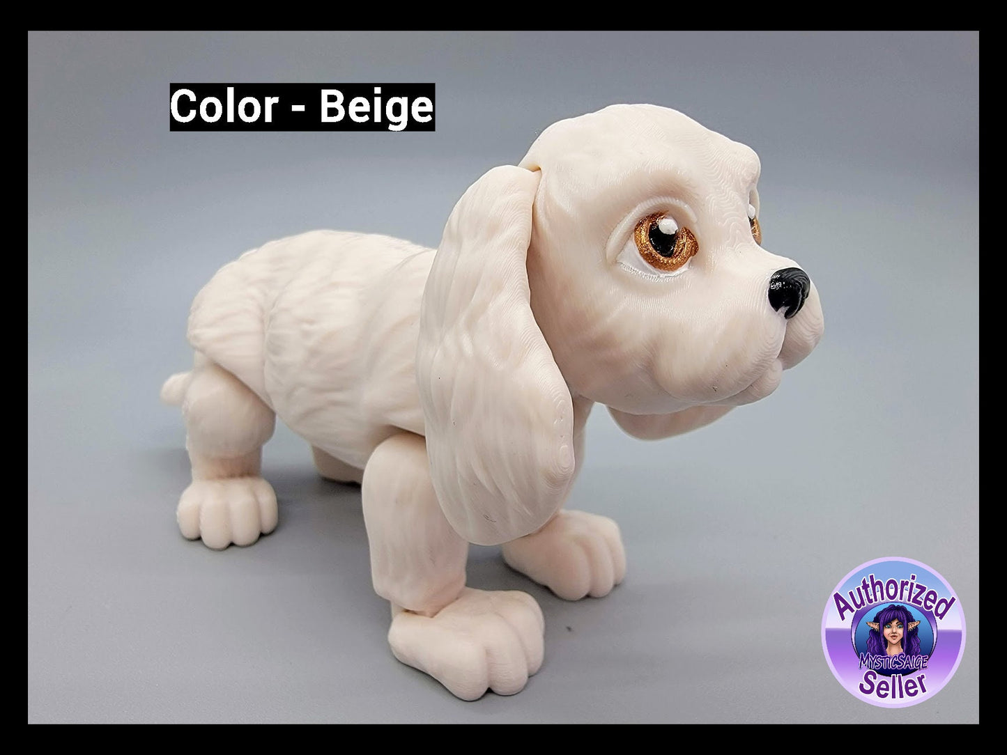 Articulated Cocker Spaniel Toy | Sensory | Fidget | Cute | Fun | Dog | Flexi | Hand Painted Eyes