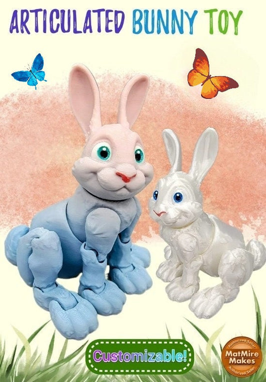 Articulated Bunny Toy | Fun | Fidget | Sensory | Posable