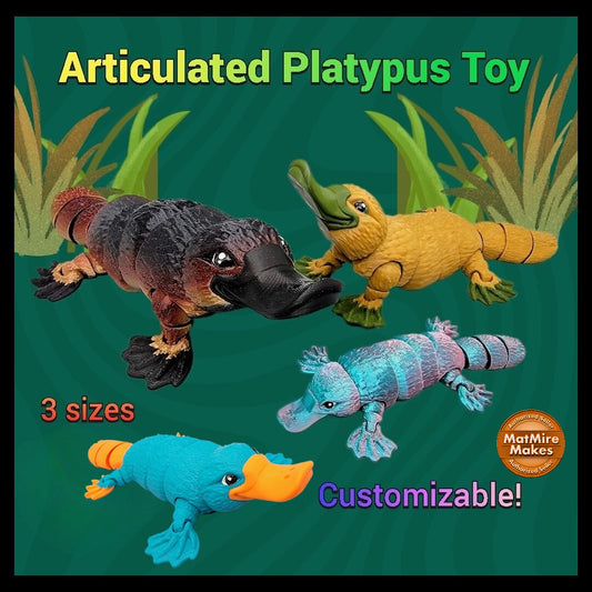 Articulated Platypus Toy Fun, Fidget, Flexi, Sensory