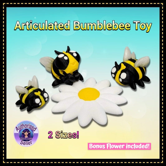 Articulated Bumblebee Toy | Baby Bee | Fidget | Sensory | Bug