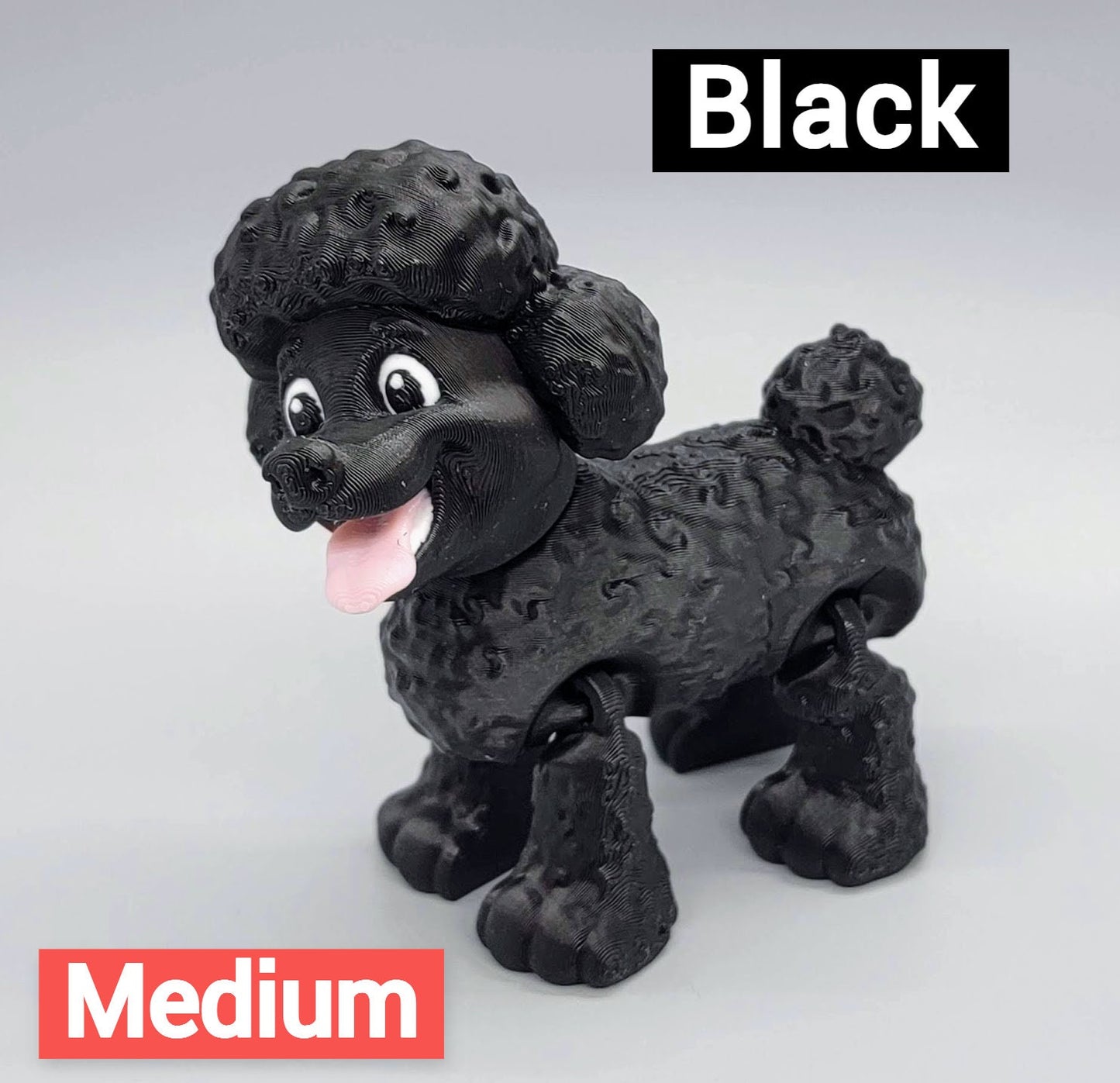 Ready to Ship Articulated Poodle Toy | 3D Printed | Sensory | Fidget
