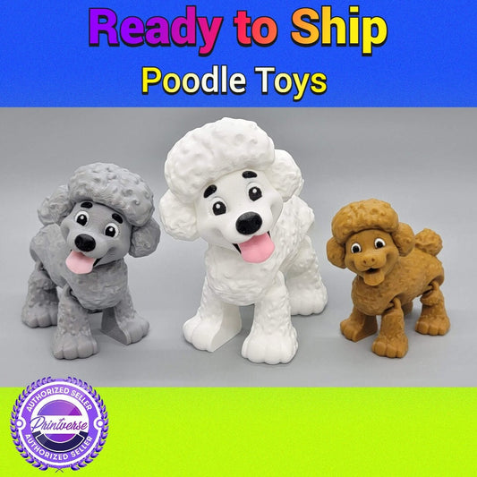 Ready to Ship Articulated Poodle Toy | 3D Printed | Sensory | Fidget