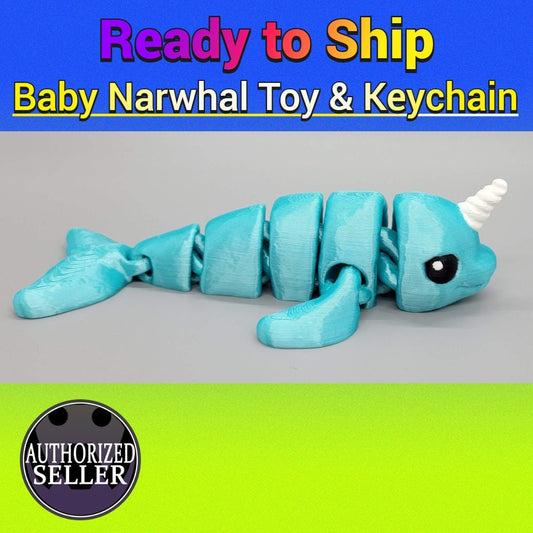 Ready to Ship Baby Narwhal Toy
