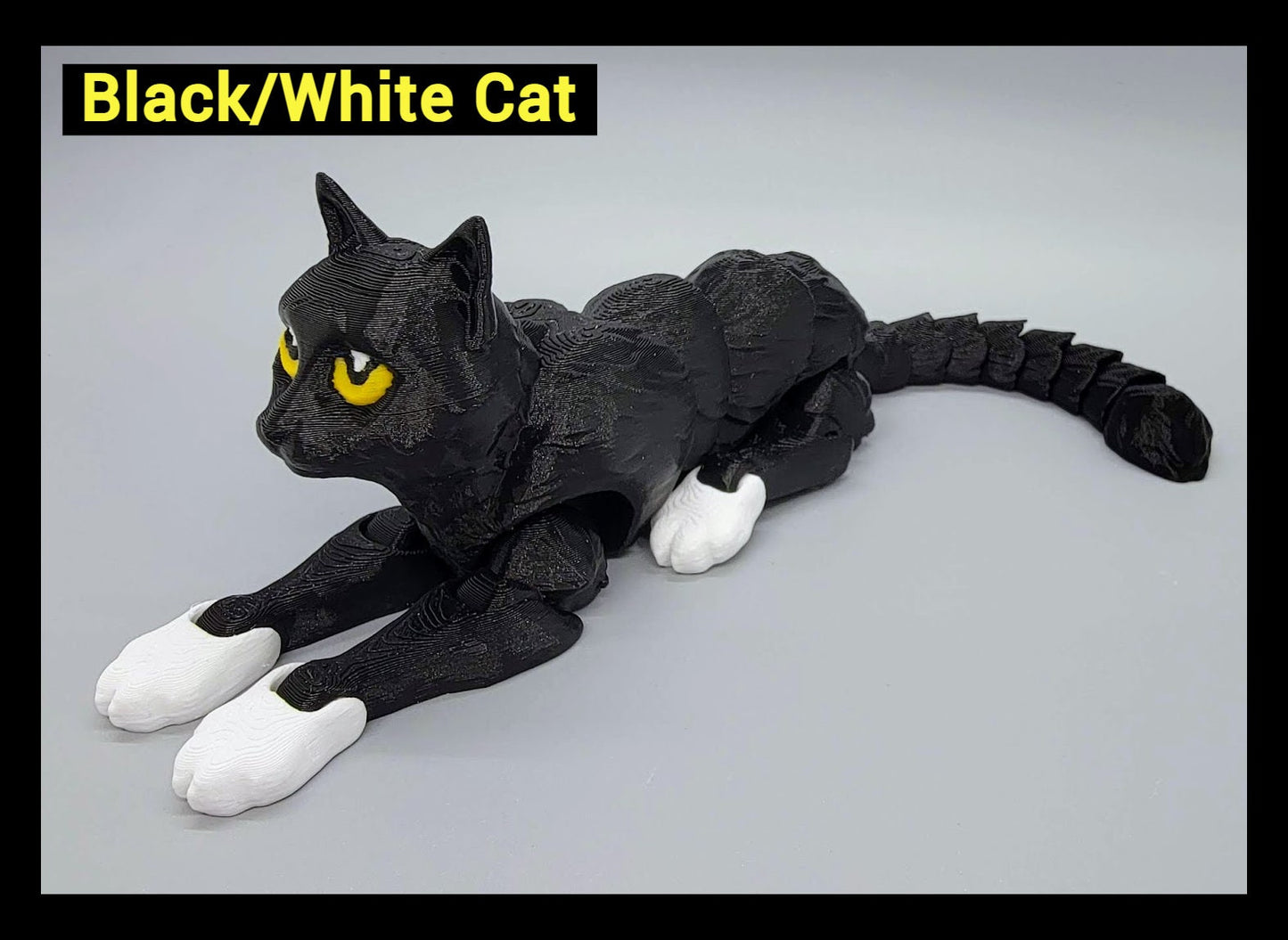 3D Printed Flexi Cat Toy | Sensory Play | Available in 2 Sizes | Custom Colors