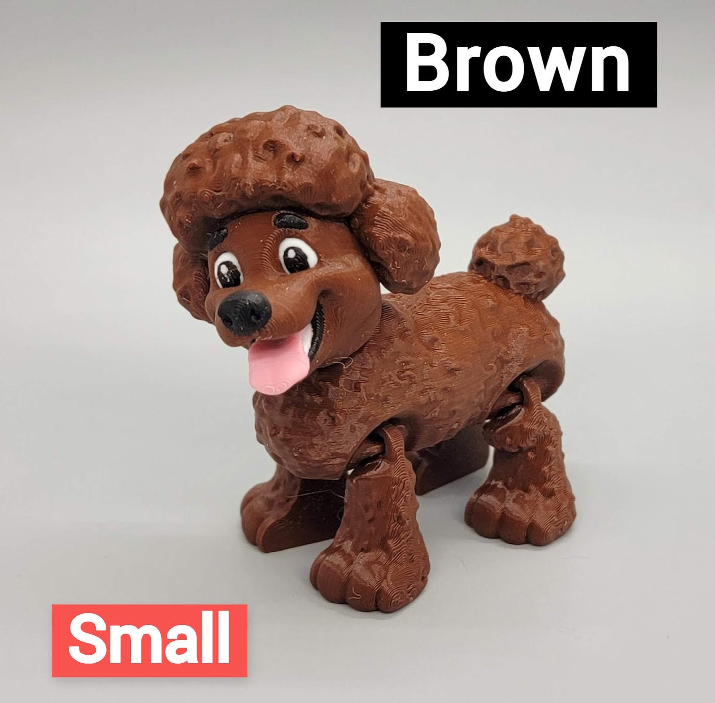 Ready to Ship Articulated Poodle Toy | 3D Printed | Sensory | Fidget