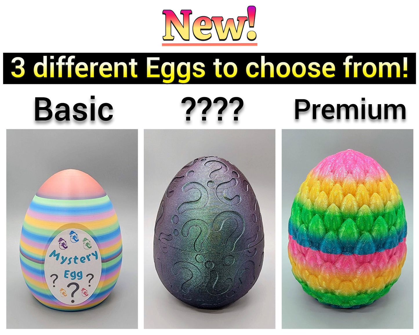 Mystery Dragon Eggs - 8 Dragons, 3 Egg Types | Fantasy Surprise Gift | Viral Social Media Trend