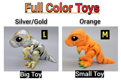 Mini juguete articulado de T-Rex o llavero listo para enviar | Impresión 3D | Sensorial | Fidget
