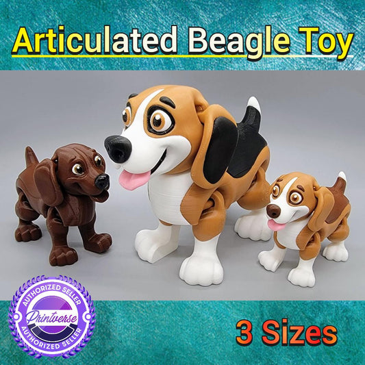 Articulated Beagle Toy | Articulated | K9 | Fidget | Toy | Custom Colors