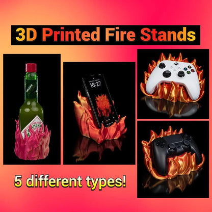 Fire-Themed Multi-Use Stands
