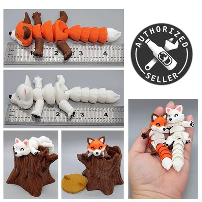 Articulated Fox & Arctic Fox with Hollow