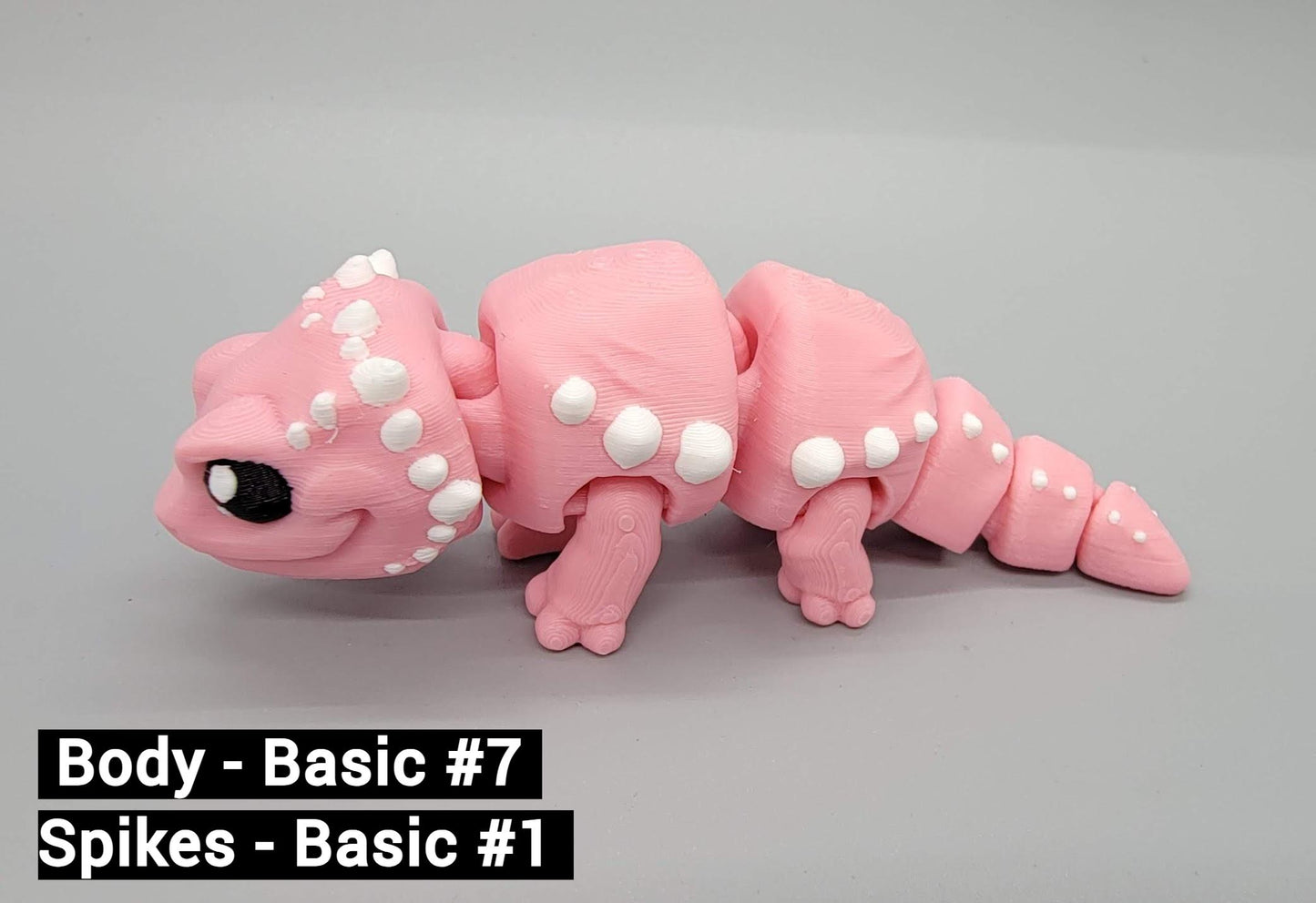 3D Printed Articulated Bearded Dragon – Custom Toy or Keychain for Reptile Lovers