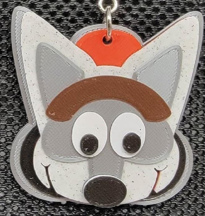 Unique Fun Wolf-Themed Football Earrings