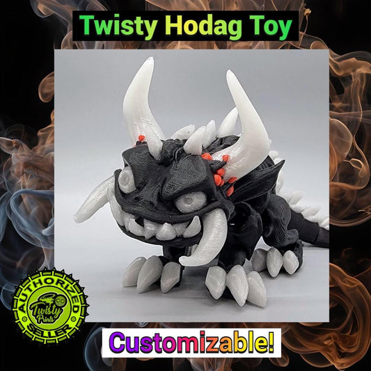Twisty Hodag Toy | Custom Colors | Multicolor | Articulated | Cryptid | Wisconsin