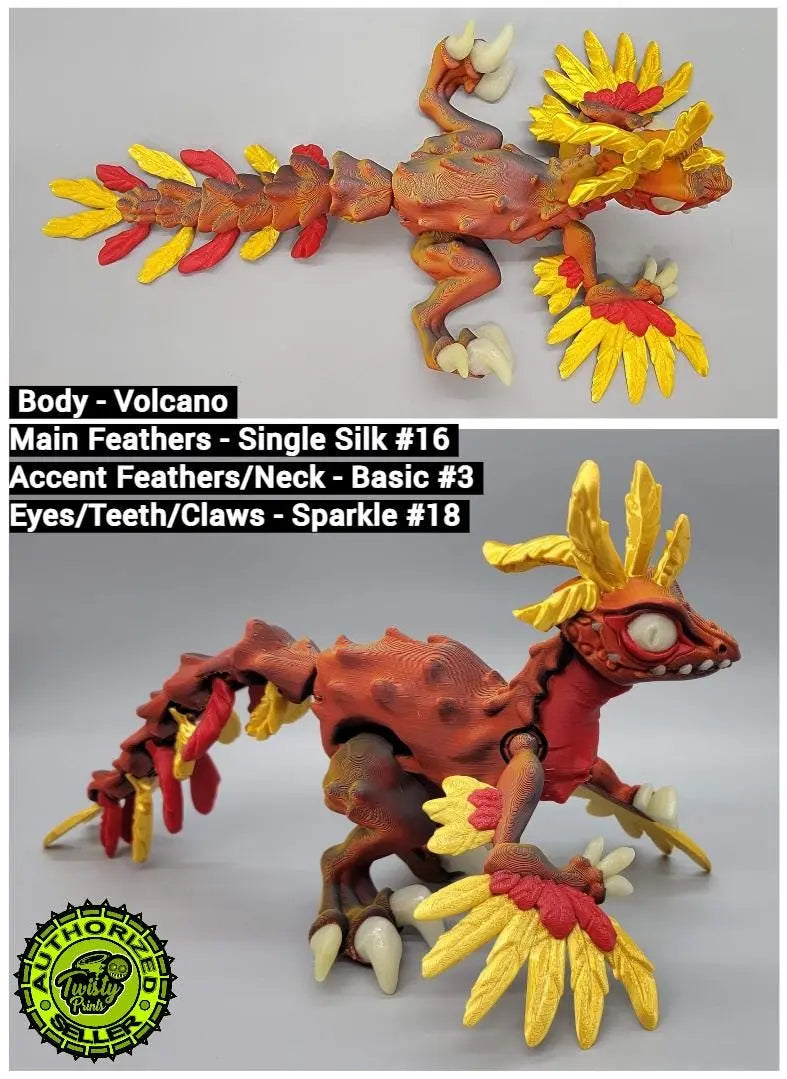 Twisty Feathered Raptor Posable Figure