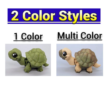 Mini Tortoise Articulated Toy or Keychain