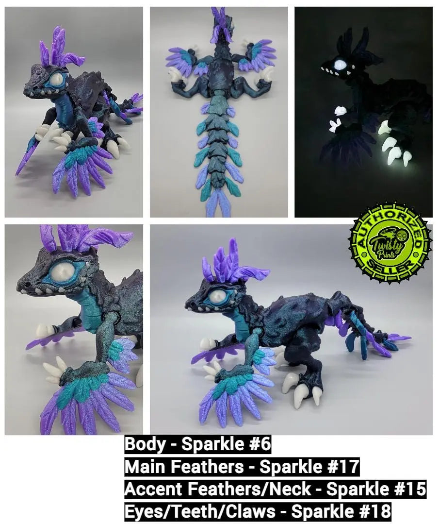 Twisty Feathered Raptor Posable Figure
