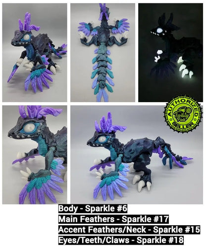 Twisty Feathered Raptor Posable Figure