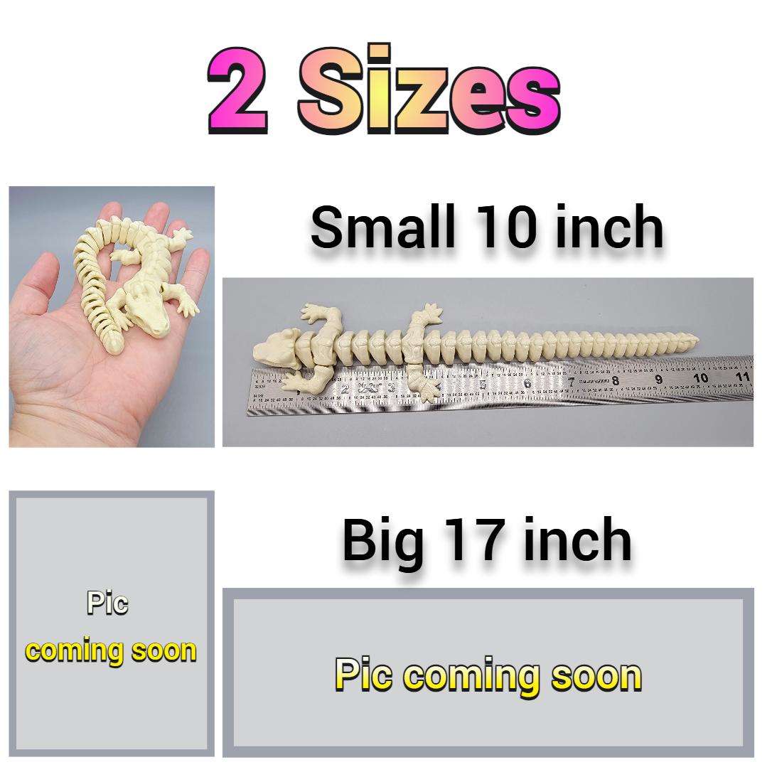 Flexi Skeleton Dragon Toy | Custom Colors | Zou3D | Cute | Sensory | Fidget | Articulated