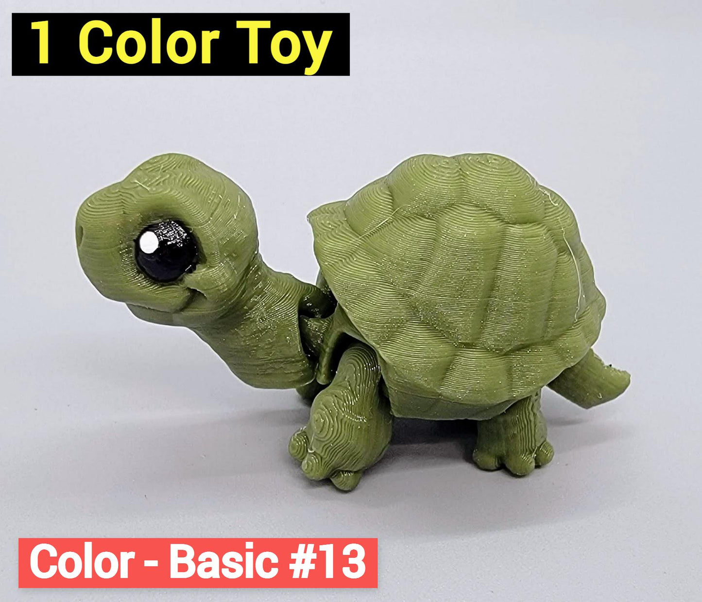 Mini Tortoise Articulated Toy or Keychain