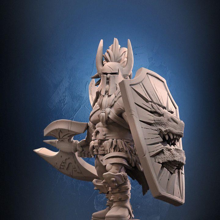 Hagall the Dragon Fighter Miniature - 32mm & 75mm