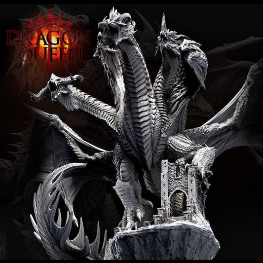 Dragon Queen - Mother of all Dragons | Tiamat | Fantasy Figurine | Game Room Decor | Collectible | Gargantuan Plus