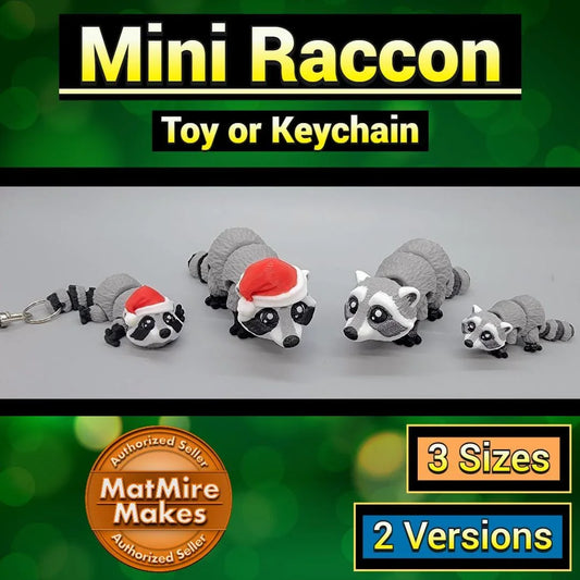 Mini Raccoon Toy or Keychain