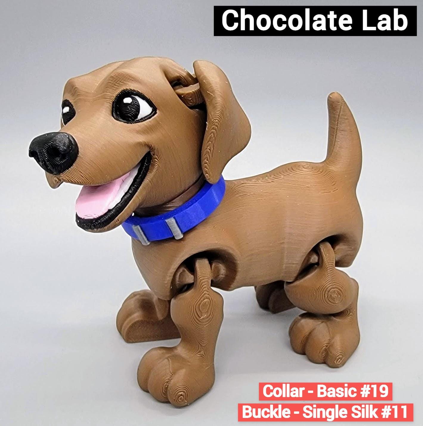Lab Puppy Toy | Labrador Retriever | K9 | 3D Printed | Articulated | Fidget | Toy