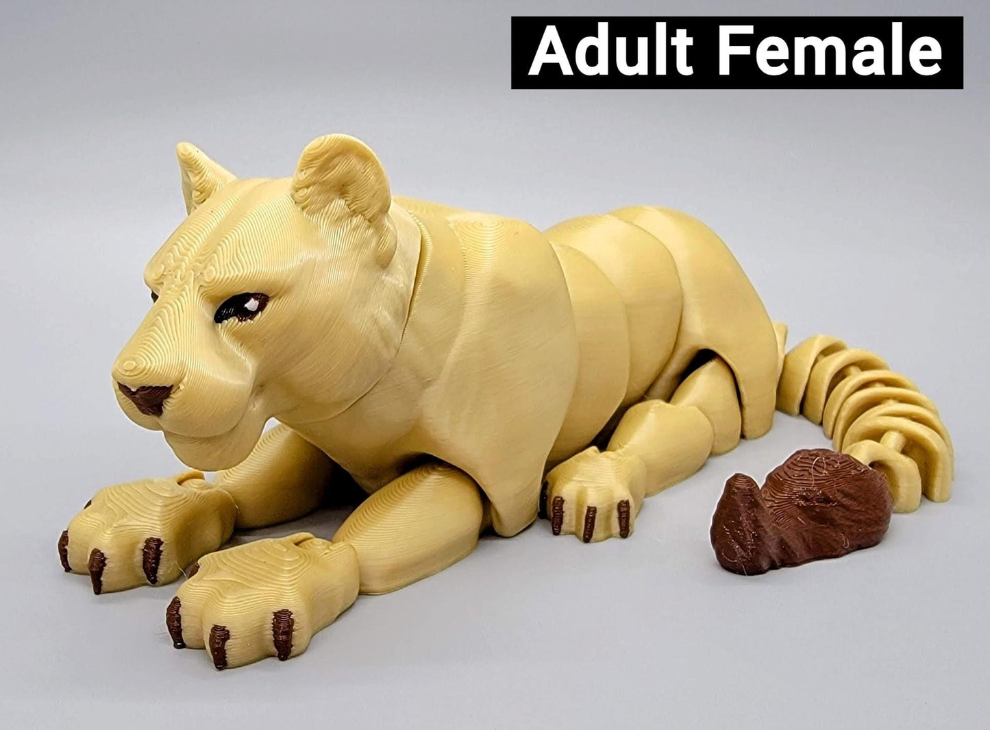 Flexi Lion Toy or Keychain | Sensory | Fidget | Zoo animal | Big Cat
