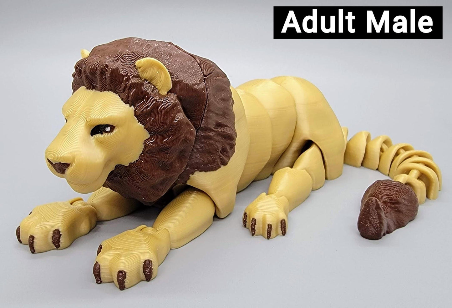 Flexi Lion Toy or Keychain | Sensory | Fidget | Zoo animal | Big Cat