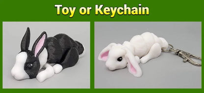 Mini Bunny Rabbit Toy or Keychain