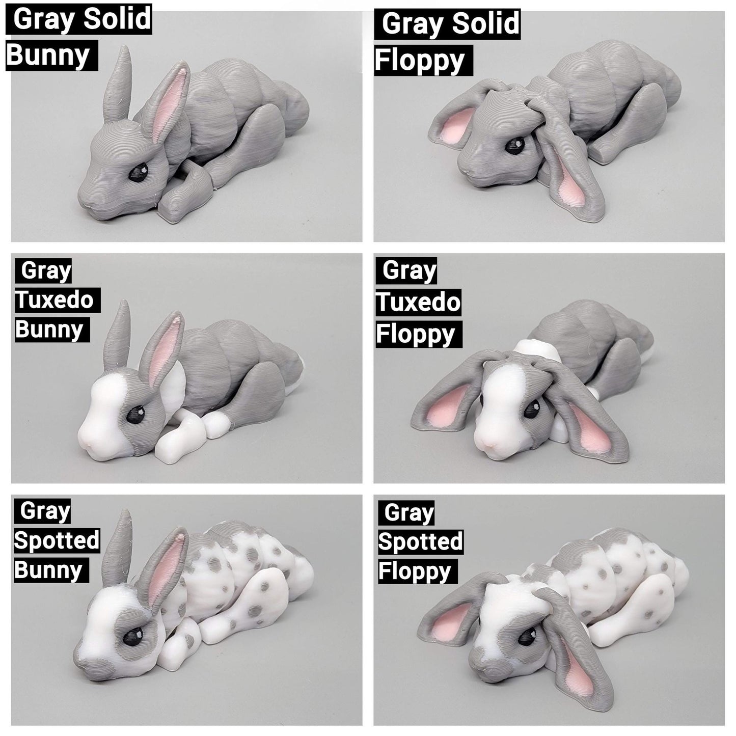 Mini Bunny Rabbit Toy or Keychain | Sensory | Fidget