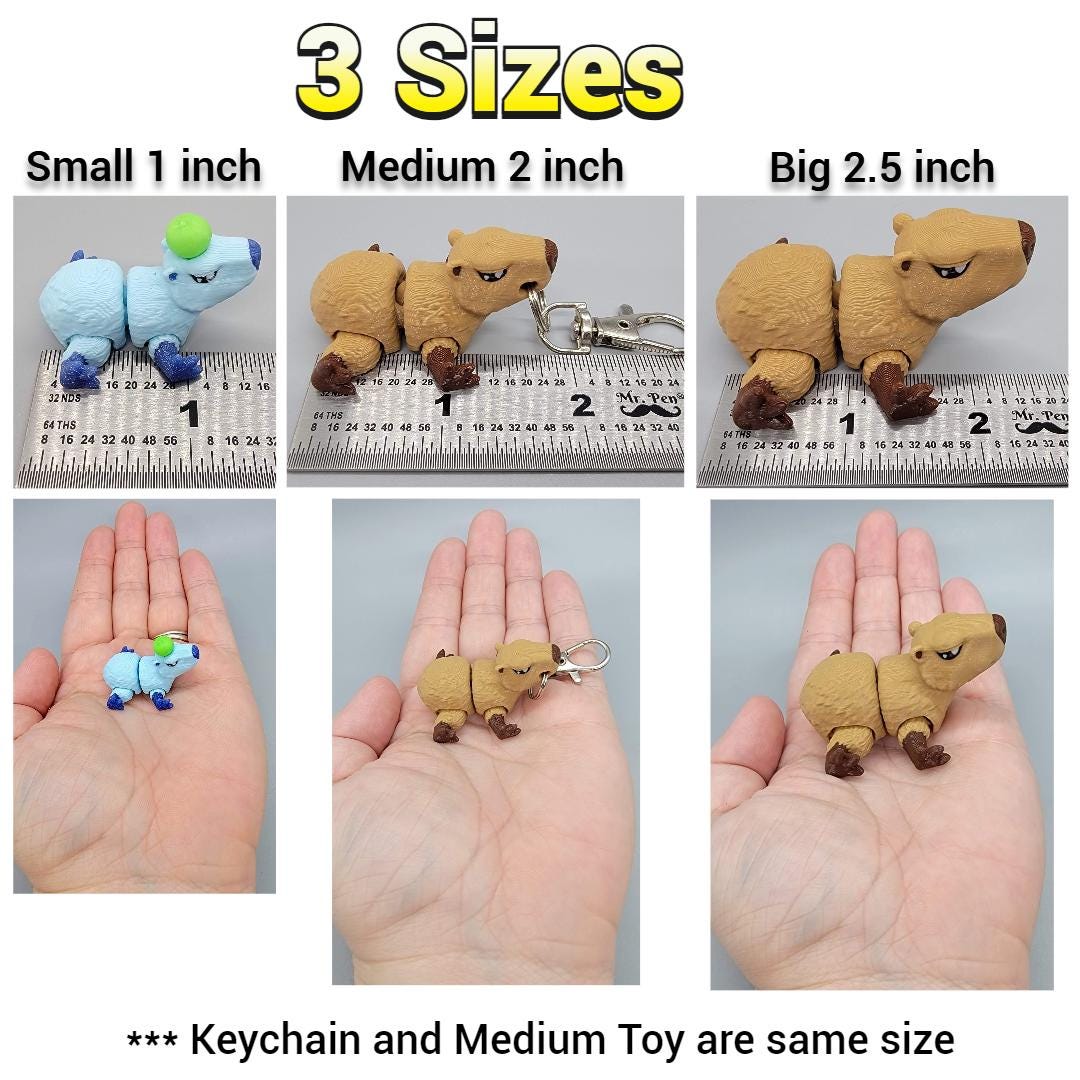 Mini Capybara Toy or Keychain