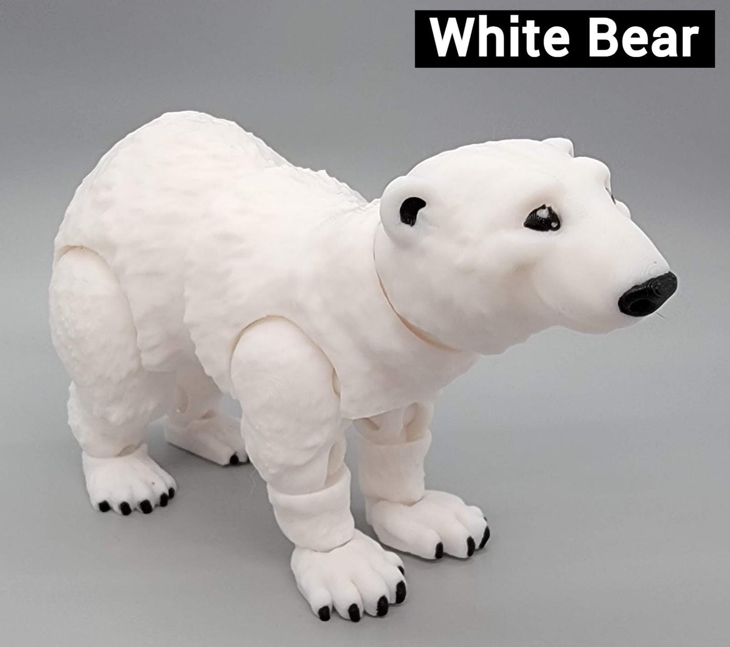 Juguete de oso polar | Oso pardo | Articulado | Divertido y articulado | Oso Grolar | Antiestrés para todas las edades | Sensorial | Flexible
