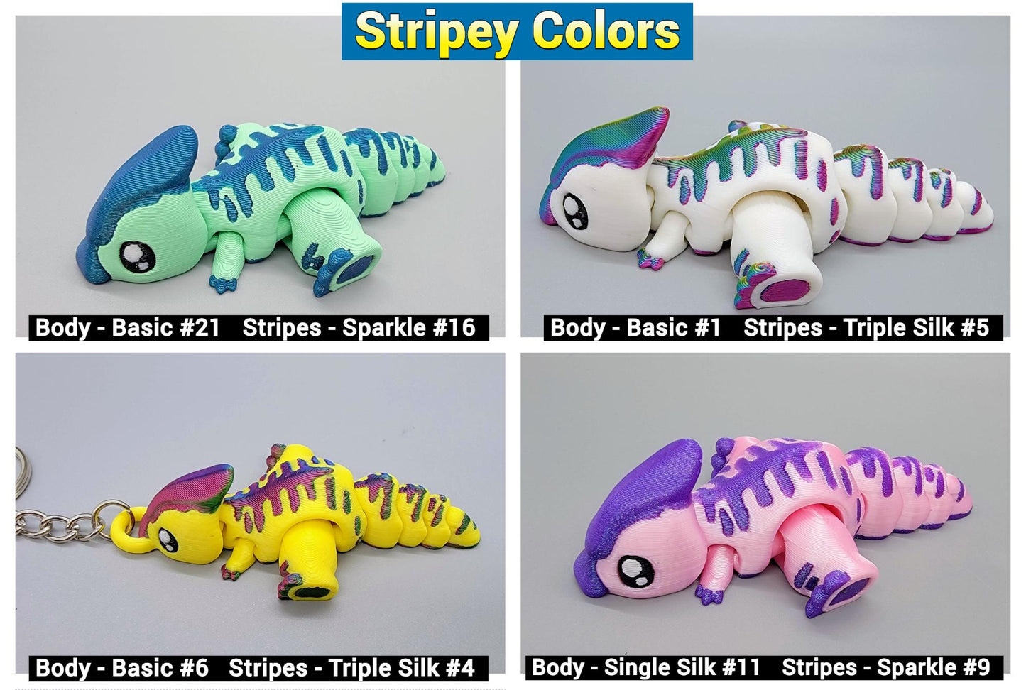 Custom Baby Parasaur Dino Toy or Keychain | Flexi | Fidget | 3D printed | Articulated