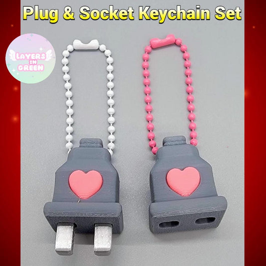 Plug and Socket Keychain Set