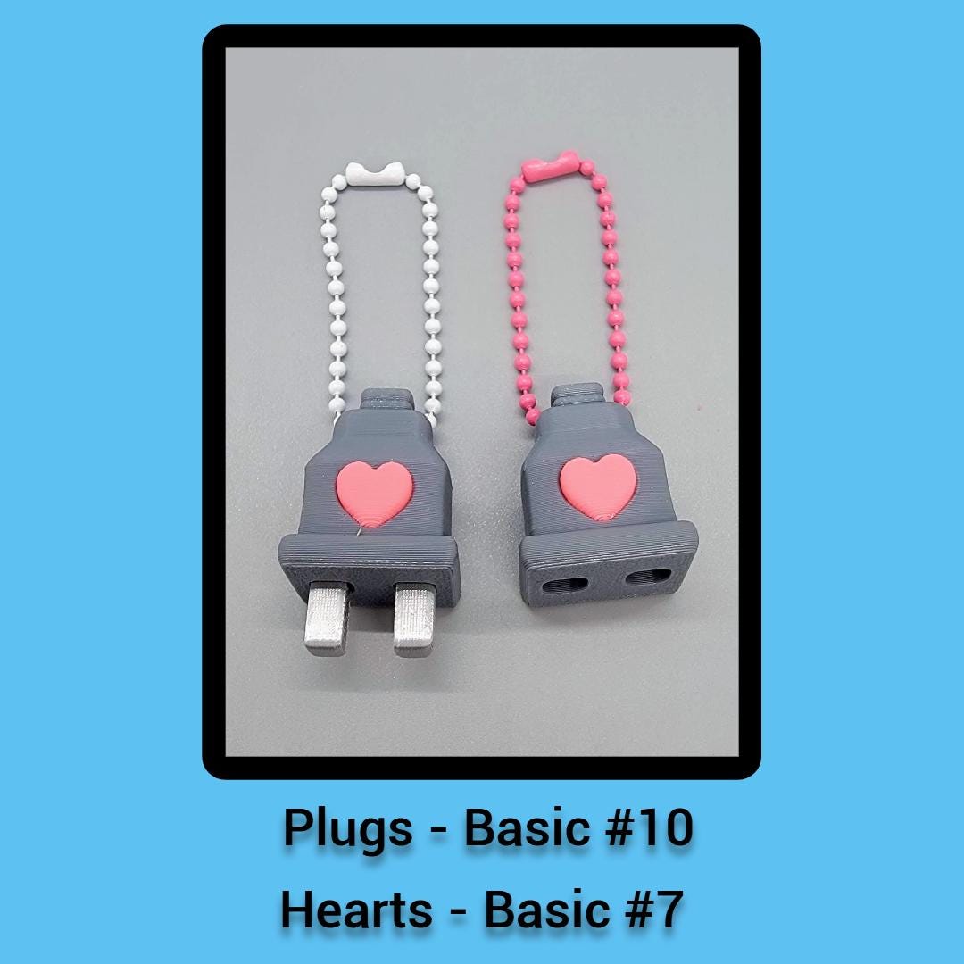 Plug and Socket Keychain Set
