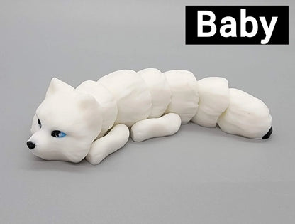 Flexi Arctic Fox Toy or Keychain