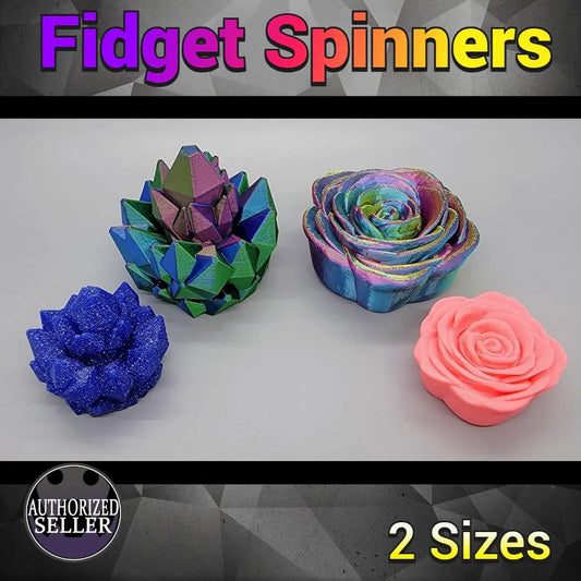Rose & Crystal Fidget Spinner