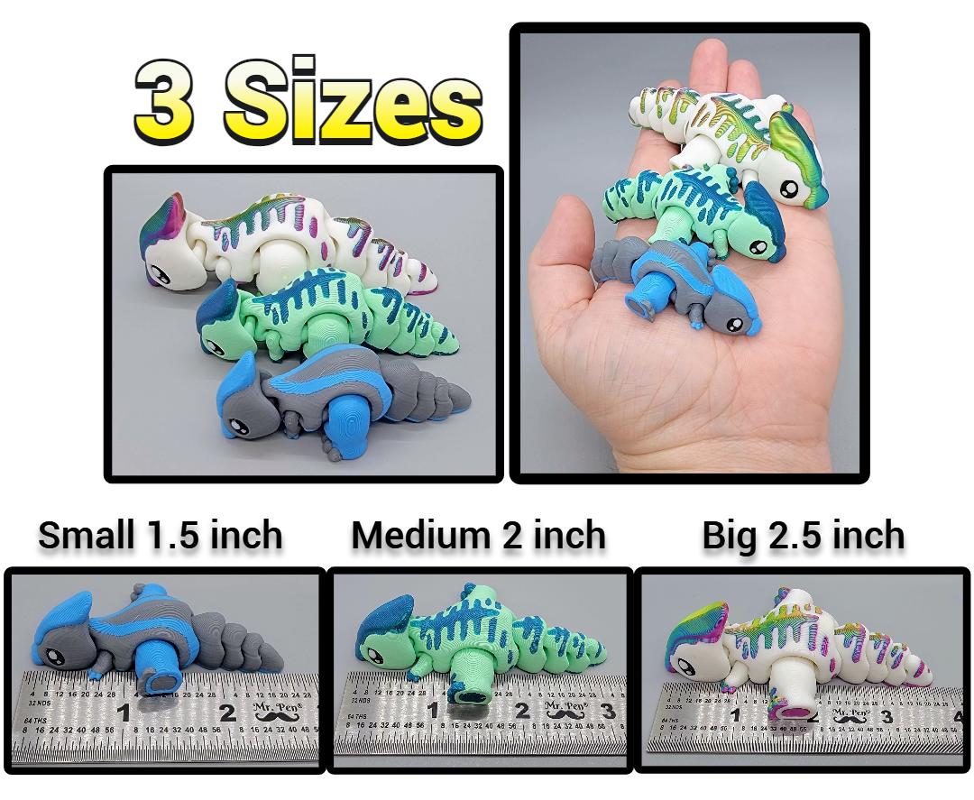 Custom Baby Parasaur Dino Toy or Keychain | Flexi | Fidget | 3D printed | Articulated