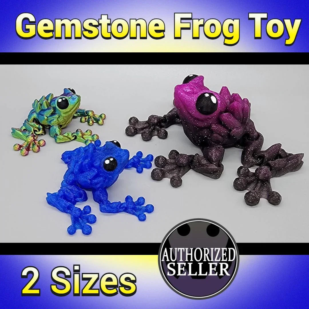 Articulated Gemstone Frog Toy