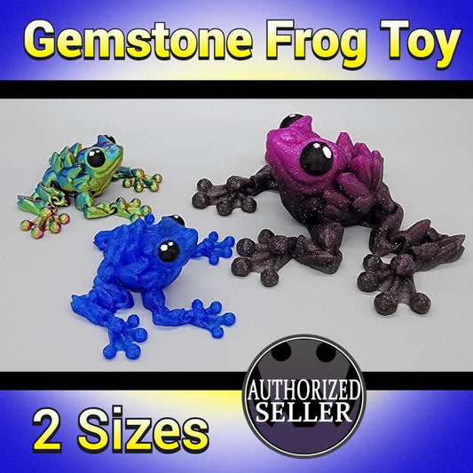 Articulated Gemstone Frog Toy