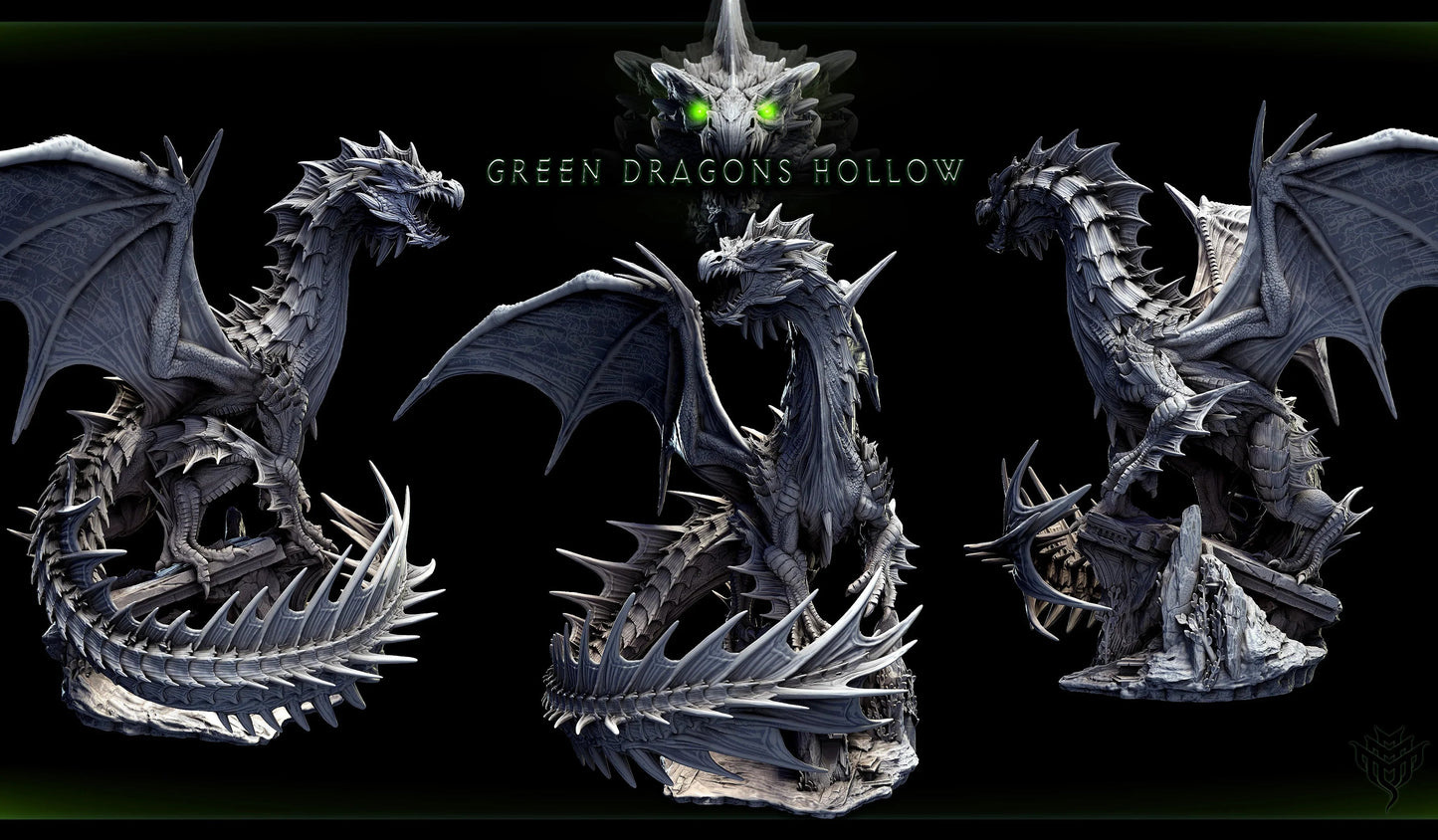 Adult Green Dragon | 2 Poses