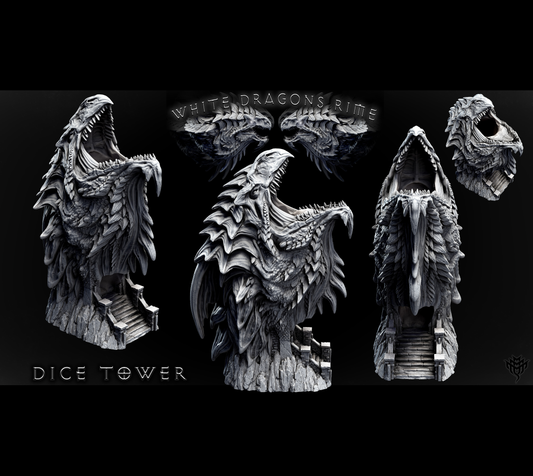 White Dragon Dice Tower