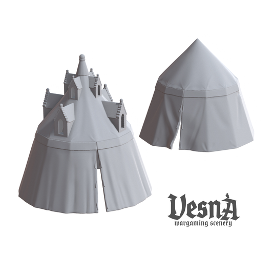 Medieval Large Round Tents – Wargaming Scenery