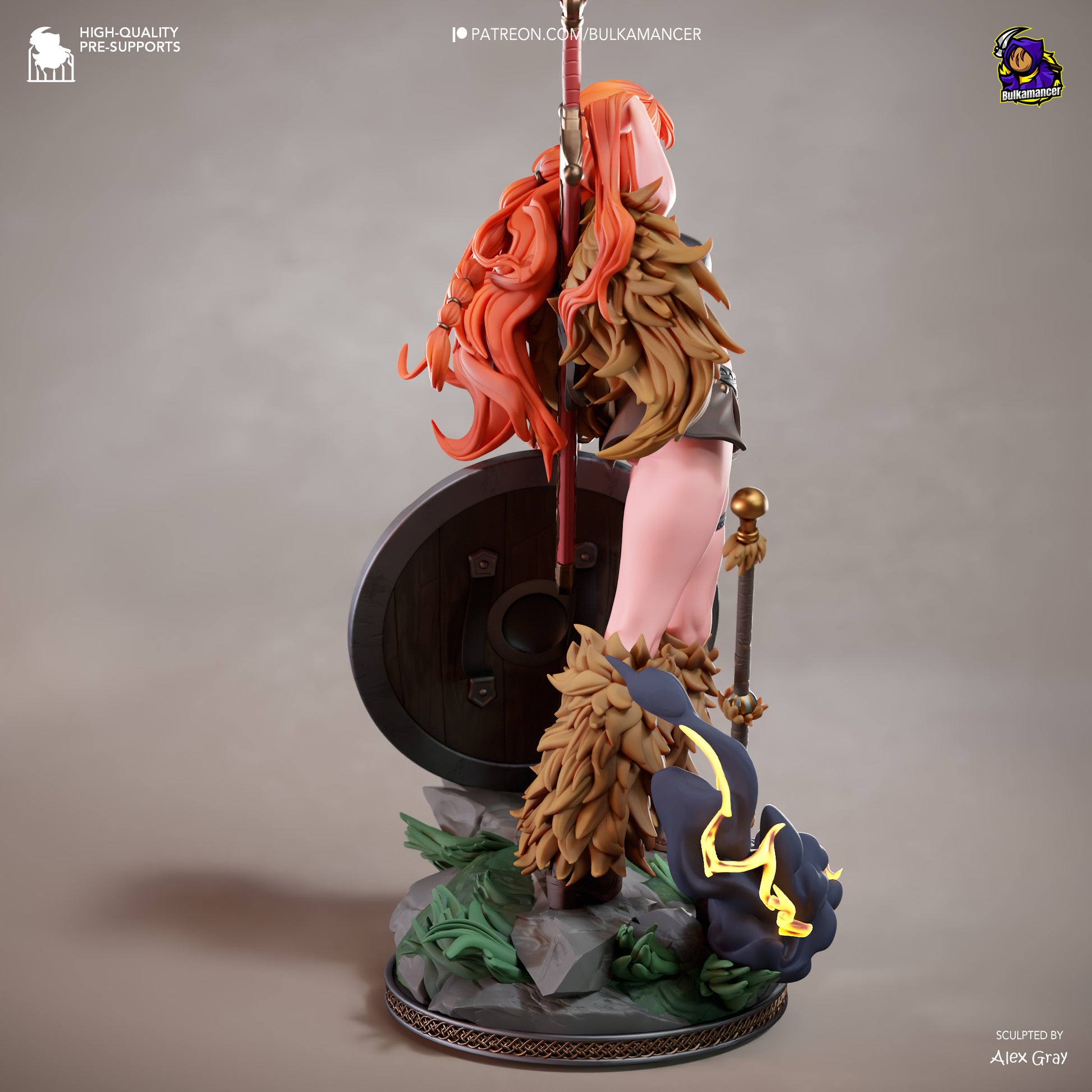 Nami One Piece resin statue rear view showing hair and cloak details