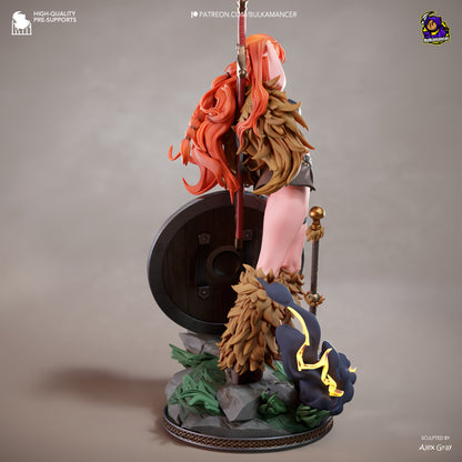 Nami One Piece resin statue rear view showing hair and cloak details